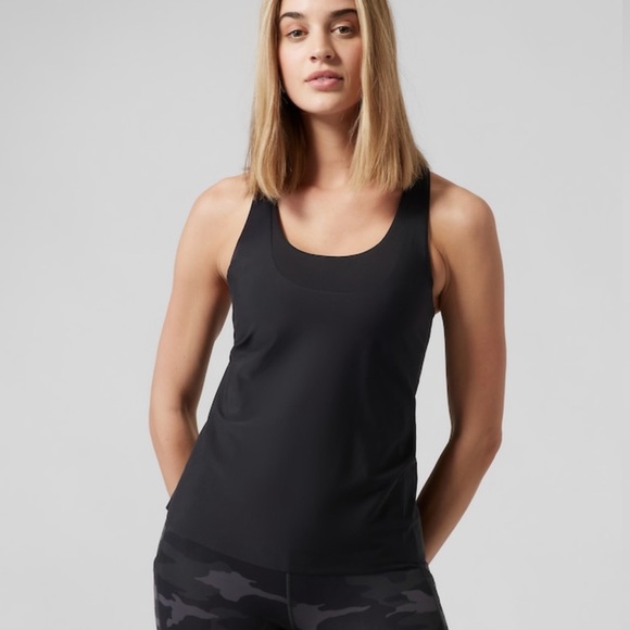 Athleta 2-In-1 Ultimate Support Top NWT Black - Picture 2 of 10